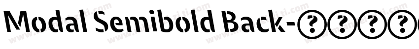 Modal Semibold Back字体转换